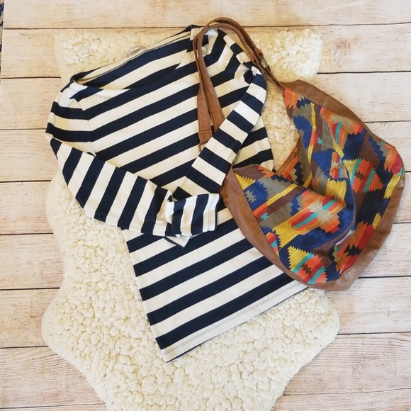Claire's Handbags - Vegan Leather Tribal Boho Print Shoulder Bag